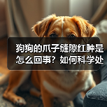 狗狗的爪子缝隙红肿是怎么回事?如何科学处理?(图2) 狗狗的爪子缝隙红肿是怎么回事?如何科学处理?(图2)