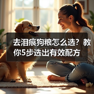 去泪痕狗粮怎么选？教你5步选出有效配方（图1）