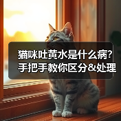 猫咪吐黄水是什么病？手把手教你区分&处理