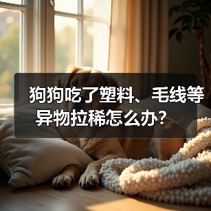 狗狗吃了塑料、毛线等异物拉稀怎么办?(图3) 狗狗吃了塑料、毛线等异物拉稀怎么办?(图3)