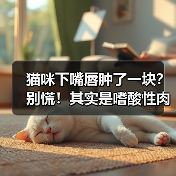 猫咪下嘴唇肿了一块?别慌!其实是嗜酸性肉芽肿(图2) 猫咪下嘴唇肿了一块?别慌!其实是嗜酸性肉芽肿(图2)