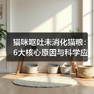 猫咪呕吐未消化猫粮：6大核心原因与科学应对指南