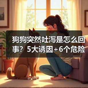 狗狗突然吐泻是怎么回事?5大诱因+6个危险信号揭秘(图1) 狗狗突然吐泻是怎么回事?5大诱因+6个危险信号揭秘(图1)