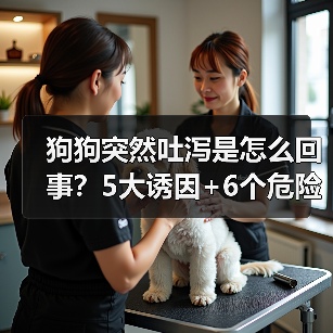 狗狗突然吐泻是怎么回事?5大诱因+6个危险信号揭秘(图4) 狗狗突然吐泻是怎么回事?5大诱因+6个危险信号揭秘(图4)