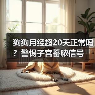 狗狗月经超20天正常吗?警惕子宫蓄脓信号(图1) 狗狗月经超20天正常吗?警惕子宫蓄脓信号(图1)