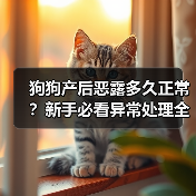 狗狗产后恶露多久正常？新手必看异常处理全攻略（图2）