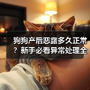 狗狗产后恶露多久正常？新手必看异常处理全攻略（图1）