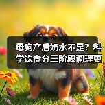 母狗产后奶水不足?科学饮食分三阶段调理更高效(图3) 母狗产后奶水不足?科学饮食分三阶段调理更高效(图3)