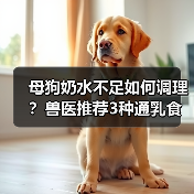 母狗奶水不足如何调理?兽医推荐3种通乳食疗方法(图4) 母狗奶水不足如何调理?兽医推荐3种通乳食疗方法(图4)