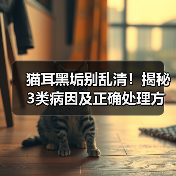 猫耳黑垢别乱清！揭秘3类病因及正确处理方法（图2）