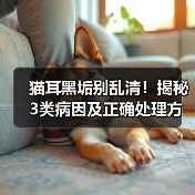 猫耳黑垢别乱清！揭秘3类病因及正确处理方法（图4）