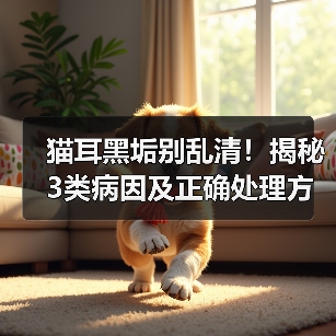 猫耳黑垢别乱清！揭秘3类病因及正确处理方法（图1）