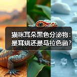 猫咪耳朵黑色分泌物：是耳螨还是马拉色菌？正确清洁方法全解析（图2）