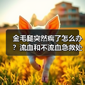 金毛腿突然瘸了怎么办？流血和不流血急救处理全解析（图2）
