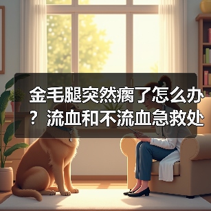 金毛腿突然瘸了怎么办？流血和不流血急救处理全解析（图1）