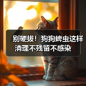 别硬拔！狗狗蜱虫这样清理不残留不感染