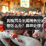 狗狗耳朵出现褐色分泌物怎么办？异味处理全攻略（图1）