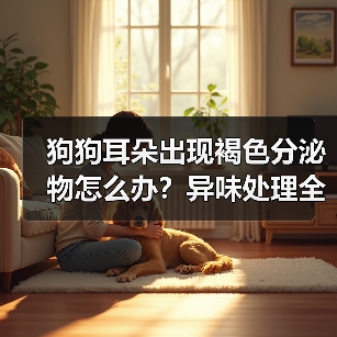 狗狗耳朵出现褐色分泌物怎么办？异味处理全攻略（图2）