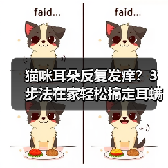 猫咪耳朵反复发痒？3步法在家轻松搞定耳螨！（图3）