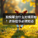 狗狗驱虫什么时候开始?这些细节必须知道(图4) 狗狗驱虫什么时候开始?这些细节必须知道(图4)