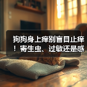 狗狗身上痒别盲目止痒！寄生虫、过敏还是感染？对症下药才有效