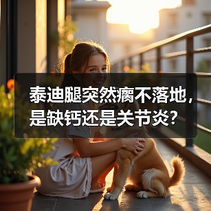 泰迪腿突然瘸不落地,是缺钙还是关节炎?(图4) 泰迪腿突然瘸不落地,是缺钙还是关节炎?(图4)
