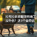 拉布拉多后腿突然瘸了没外伤?这3个自查信号要牢记(图1) 拉布拉多后腿突然瘸了没外伤?这3个自查信号要牢记(图1)