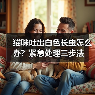 猫咪吐出白色长虫怎么办？紧急处理三步法（图2）
