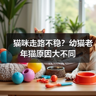 猫咪走路不稳?幼猫老年猫原因大不同(图1) 猫咪走路不稳?幼猫老年猫原因大不同(图1)