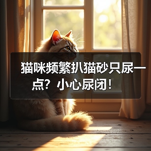 猫咪频繁扒猫砂只尿一点？小心尿闭！（图3）