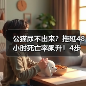 公猫尿不出来?拖延48小时死亡率飙升!4步急救法全解析(图2) 公猫尿不出来?拖延48小时死亡率飙升!4步急救法全解析(图2)
