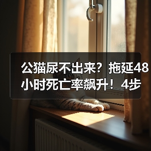 公猫尿不出来?拖延48小时死亡率飙升!4步急救法全解析(图3) 公猫尿不出来?拖延48小时死亡率飙升!4步急救法全解析(图3)