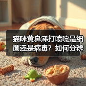 猫咪黄鼻涕打喷嚏是细菌还是病毒?如何分辨病因?(图4) 猫咪黄鼻涕打喷嚏是细菌还是病毒?如何分辨病因?(图4)
