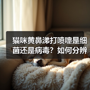 猫咪黄鼻涕打喷嚏是细菌还是病毒?如何分辨病因?(图1) 猫咪黄鼻涕打喷嚏是细菌还是病毒?如何分辨病因?(图1)