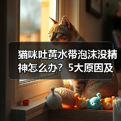 猫咪吐黄水带泡沫没精神怎么办?5大原因及用药指南(图1) 猫咪吐黄水带泡沫没精神怎么办?5大原因及用药指南(图1)