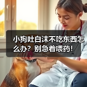 小狗吐白沫不吃东西怎么办?别急着喂药!(图2) 小狗吐白沫不吃东西怎么办?别急着喂药!(图2)