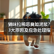 猫咪拉稀恶臭如泥浆?3大原因及应急处理指南(图1) 猫咪拉稀恶臭如泥浆?3大原因及应急处理指南(图1)