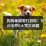 狗狗单眼发红别慌!快速排查6大常见诱因(图2) 狗狗单眼发红别慌!快速排查6大常见诱因(图2)