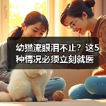 幼猫流眼泪不止？这5种情况必须立刻就医