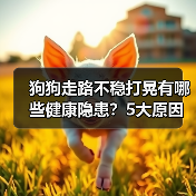 狗狗走路不稳打晃有哪些健康隐患?5大原因全解析(图2) 狗狗走路不稳打晃有哪些健康隐患?5大原因全解析(图2)