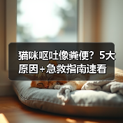 猫咪呕吐像粪便？5大原因+急救指南速看