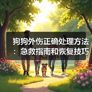 狗狗外伤正确处理方法:急救指南和恢复技巧(图4) 狗狗外伤正确处理方法:急救指南和恢复技巧(图4)