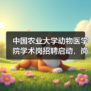 中国农业大学动物医学院学术岗招聘启动，岗位等你来！（图4）