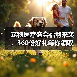宠物医疗盛会福利来袭，360份好礼等你领取