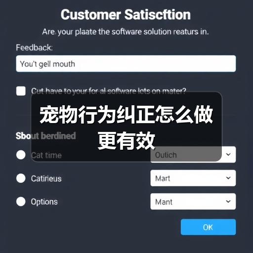 宠物行为纠正怎么做更有效