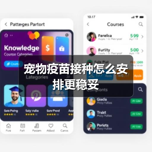 宠物疫苗接种怎么安排更稳妥
