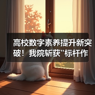 高校数字素养提升新突破!我院斩获 高校数字素养提升新突破!我院斩获
