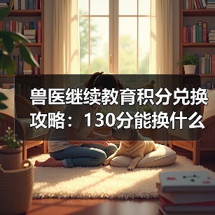 兽医继续教育积分兑换攻略：130分能换什么？（图2）