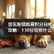 兽医继续教育积分兑换攻略：130分能换什么？（图3）