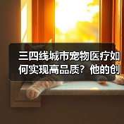 三四线城市宠物医疗如何实现高品质？他的创业故事揭示答案